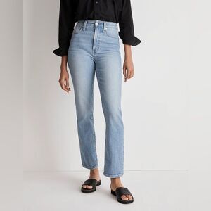 *Flaw - Broken Zipper* Madewell Perfect Vintage Straight Jeans Size 28 in Ferman